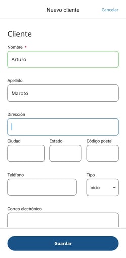 Create Customers, Tasks and Jobs in the ClockShark Mobile app (Español) 2