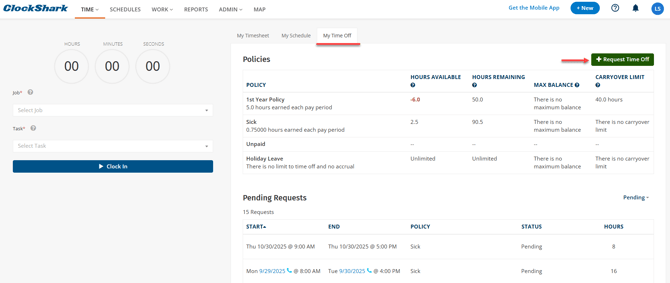How to Request Time Off -2