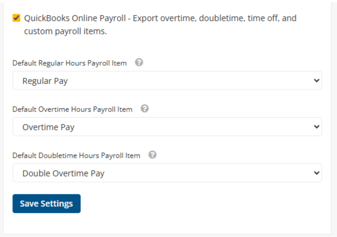 How to Use QuickBooks Online Payroll Items with ClockShark - 3