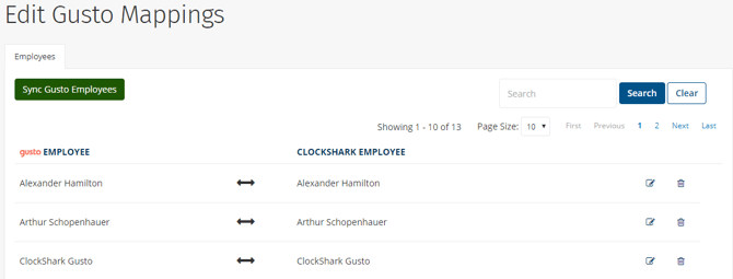 ClockShark-Gusto-Mappings