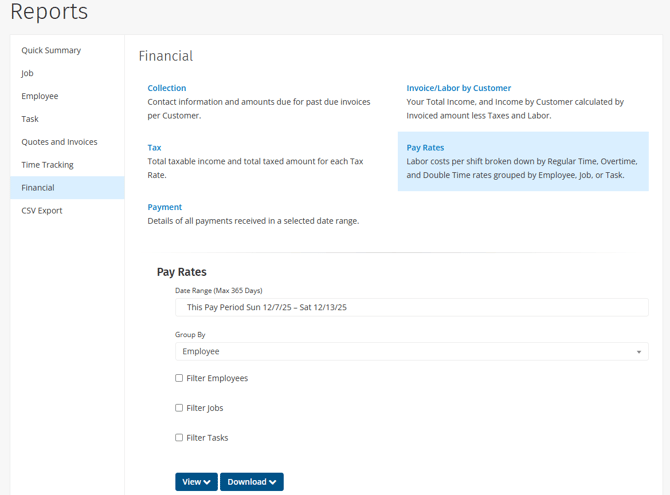 ClockShark-Pay-Rates-Report