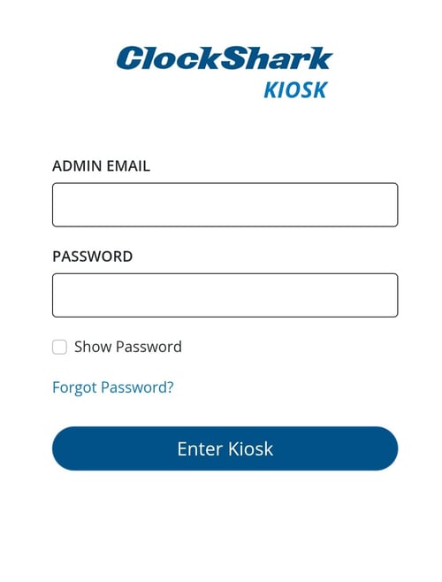 How to Use ClockShark Kiosk as an Administrator2-1
