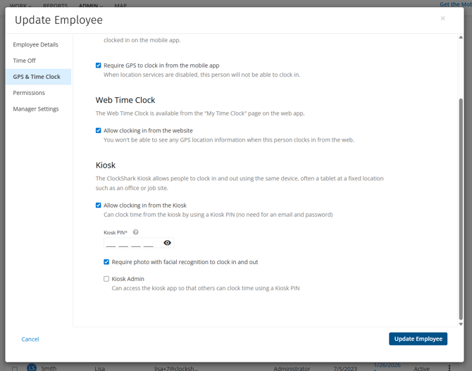 Using Facial Recognition and Photo Capture