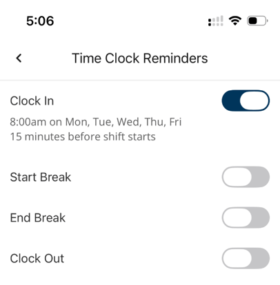 How to Use Clock In and Clock Out Reminders 3